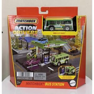 Matchbox Action Drivers Bus Station 2022 ~NEW